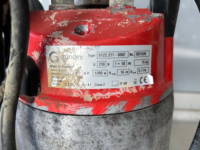 Grindex vuilwaterpomp 230v - afbeelding 5 van  5