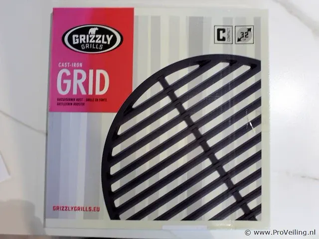 Grizzly grills bbq rooster cast iron grid compact 32 cm - afbeelding 1 van  3