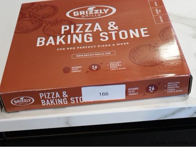 Grizzly grills pizzasteen pizzastone compact ø26 cm - afbeelding 1 van  2