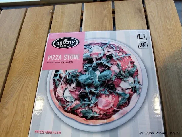 Grizzly grills pizzasteen pizzastone large ø38 cm - afbeelding 1 van  3