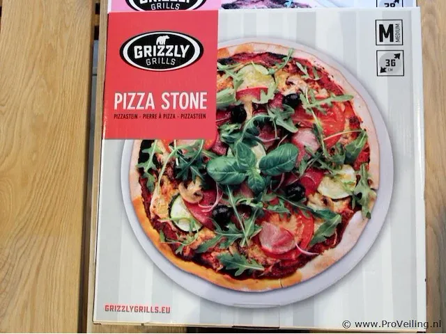 Grizzly grills pizzasteen pizzastone m ø36 cm - afbeelding 2 van  4