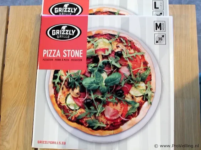 Grizzly grills pizzasteen pizzastone m ø36 cm - afbeelding 2 van  4