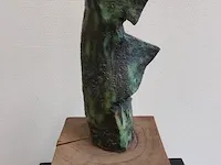 Groen bronzen "engel" - afbeelding 2 van  4