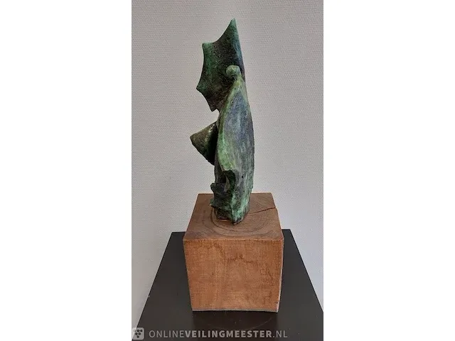 Groen bronzen "engel" - afbeelding 4 van  4