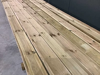 Groen-geïmpregneerd siberisch larix vlonderhout (36x) - afbeelding 6 van  7