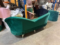 Groene hartvormige bank 210 cm - afbeelding 2 van  4