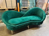 Groene hartvormige bank 210 cm - afbeelding 3 van  4