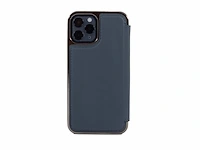 Groenwich blake lederen hoesje voor iphone 12/12 pro compatibel met magsafe draadloos opladen seal grijs - afbeelding 2 van  4