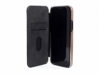 Groenwich blake lederen hoesje voor iphone 12/12 pro compatibel met magsafe draadloos opladen seal grijs - afbeelding 4 van  4