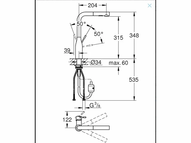 Grohe - essence new 30270gn0 - keukenmengkraan - keukenmengkraan - afbeelding 4 van  4