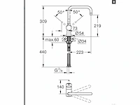 Grohe - vento 30429000 - keukenmengkraan - keukenmengkraan - afbeelding 3 van  3