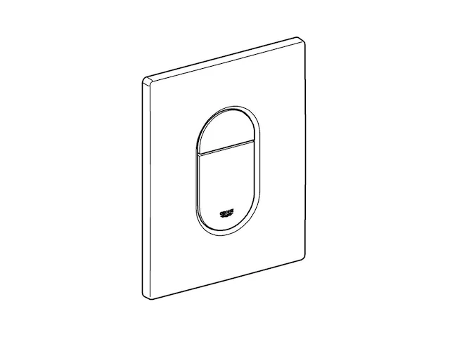 Grohe bedieningsplaat arena cosmopolitan mat chroom - afbeelding 2 van  2