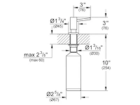 Grohe cosmopolitan zeepdispenser 500ml supersteel (rvs look) - afbeelding 3 van  4