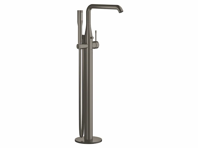 Grohe essence new badkraan vrijstaand inclusief doucheset exclusief installatiedeel hard graphite - afbeelding 1 van  4