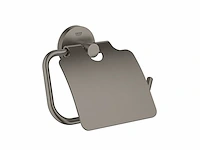 Grohe essentials closetrolhouder met klep graphite