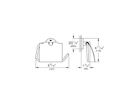 Grohe essentials toiletrolhouder met deksel warm sunset glanzend brons - afbeelding 3 van  6