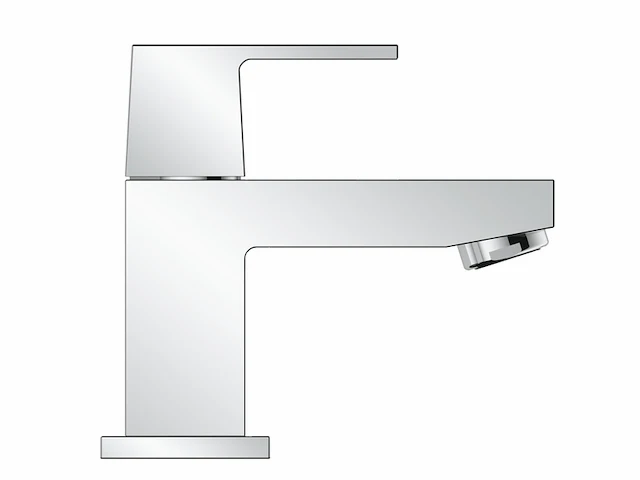 Grohe eurocube toiletkraan xs-size, 23137000 zilver - afbeelding 1 van  3