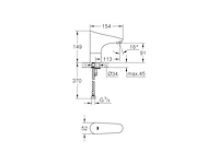 Grohe europlus e waterbesparende wastafelkraan infrarood zonder menging met batterijvoeding 6v chroom - afbeelding 2 van  2