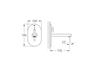 Grohe eurosmart cosmopolitan e bluetooth infrarood elektronische wastafelmengkraan met menging - afbeelding 2 van  2