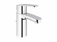 Grohe eurostyle cosmopolitan wastafelkraan standaard uitloop met trek-waste chroom - afbeelding 1 van  4