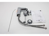 Grohe eurostyle cosmopolitan wastafelkraan standaard uitloop met trek-waste chroom - afbeelding 3 van  4