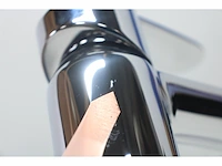 Grohe eurostyle cosmopolitan wastafelkraan standaard uitloop met trek-waste chroom - afbeelding 4 van  4