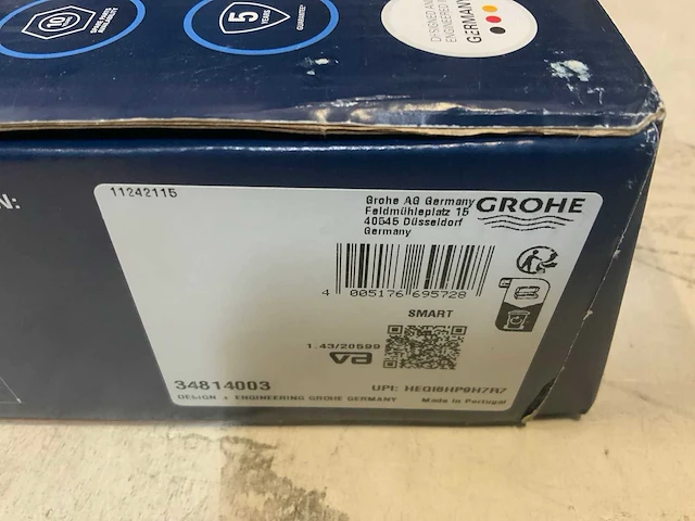 Grohe grohtherm 1000 douche thermostaatkraan - afbeelding 3 van  3
