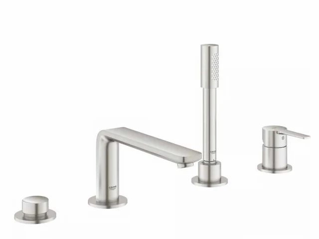 Grohe lineare new super steel badrand combinatie - afbeelding 1 van  4