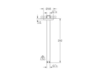 Grohe plafonduitloop rainshower 230mm chroom - afbeelding 3 van  4
