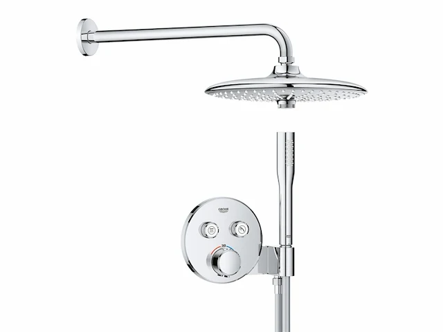 Grohe precision smartcontrol 260 douchesysteem (260mm douchekop met 2 straalsoorten handdouche 1 straal universele inbouwdoos 150 cm doucheslang) chroom - afbeelding 1 van  4