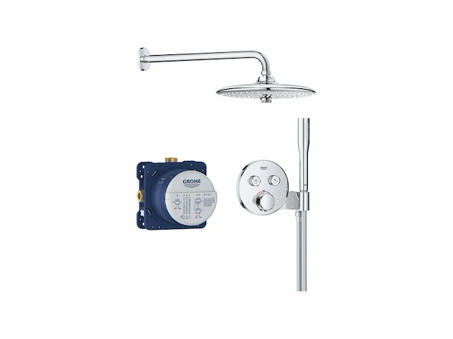 Grohe precision smartcontrol 260 douchesysteem (260mm douchekop met 2 straalsoorten handdouche 1 straal universele inbouwdoos 150 cm doucheslang) chroom - afbeelding 2 van  4