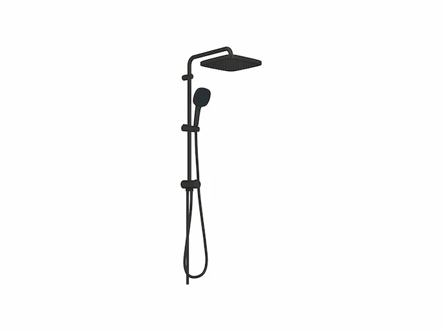 Grohe quickfix vitalio comfort 250 flex douchesysteem waterbesparend matte zwart - afbeelding 1 van  4