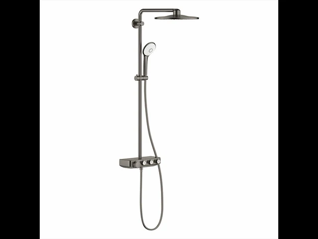Grohe smartactive 310 multijet thm duo douchesysteem rond ingebouwde thermostaat 3 straalsoorten grafiet geborsteld - afbeelding 1 van  4