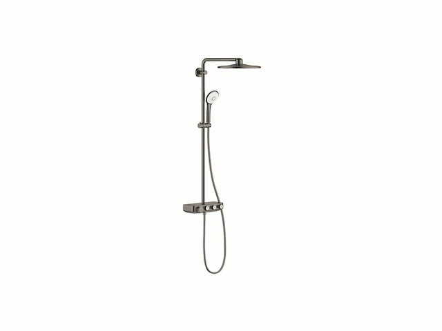 Grohe smartactive 310 multijet thm duo douchesysteem rond ingebouwde thermostaat 3 straalsoorten grafiet geborsteld - afbeelding 3 van  4