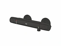 Grohe thermostatische douchekraan precision trend new 15 cm mat zwart - afbeelding 1 van  6