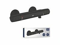 Grohe thermostatische douchekraan precision trend new 15 cm mat zwart - afbeelding 2 van  6