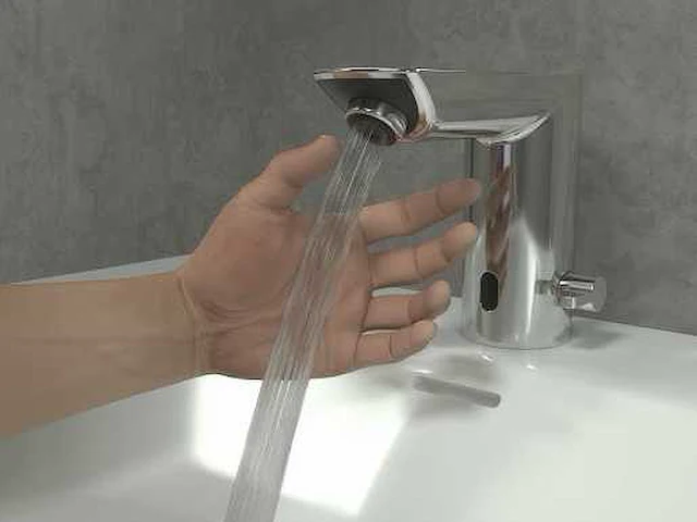 Grohe waterbesparende elektronische wastafelkraan met infrarood 36421000 - afbeelding 1 van  4