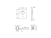 Grohetectron skate infraroodelektronica voor wc reservoir chroom - afbeelding 3 van  3