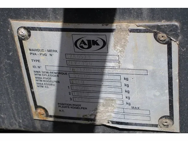 Grond dumper 3-asser ajk zlk-330 - hydrodumper - bj2011 - afbeelding 9 van  17