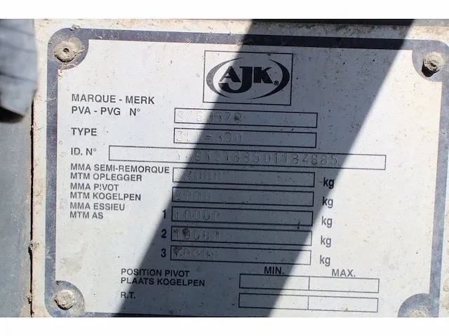 Grond dumper 3-asser ajk zlk-330 - hydrodumper- bj2011 - afbeelding 17 van  24