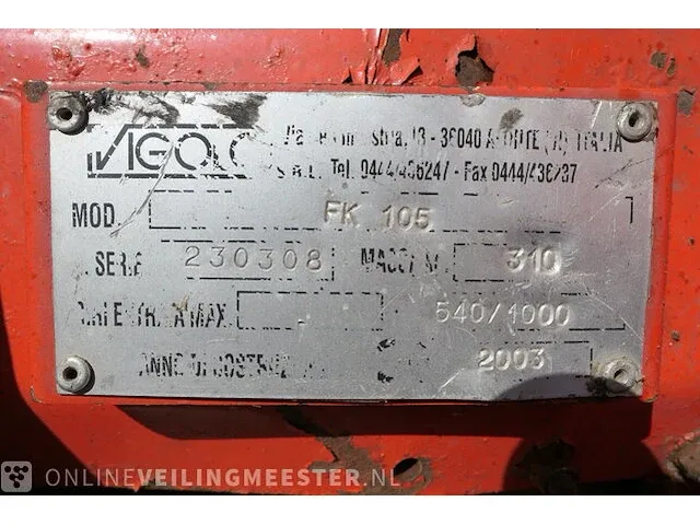 Grondfrees vigolo, fk 105, bouwjaar 2003 - afbeelding 4 van  15