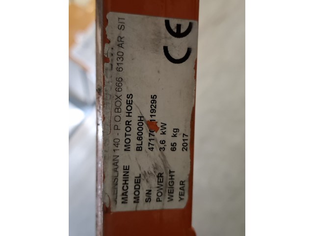 Grondfreesmachine - 5,5pk - benzine, benassi, bl6000, 2017 - afbeelding 8 van  10