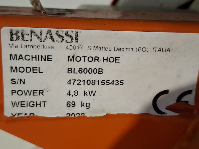 Grondfreesmachine - 5,5pk - benzine benassi, bl6000, bouwjaar 2022 - afbeelding 8 van  12