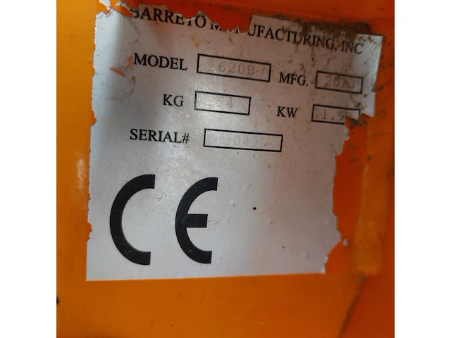 Grondfreesmachine 16pk benzine barreto, e1620b, bouwjaar 2013 - afbeelding 15 van  23