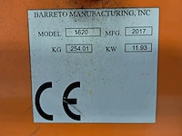 Grondfreesmachine 16pk benzine barreto, e1620b, bouwjaar 2017 - afbeelding 2 van  11