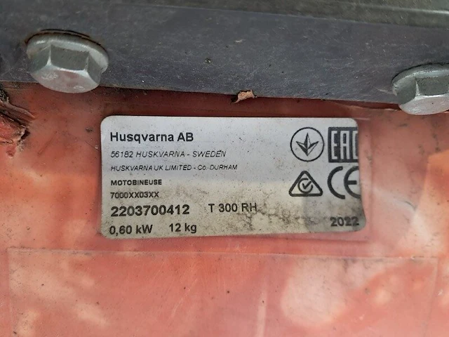 Grondfreesmachine 2 pk benzine husqvarna, t300rh compact pro, bouwjaar 2022 - afbeelding 7 van  8