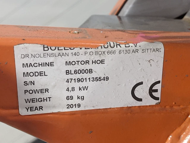 Grondfreesmachine 5,5pk benzine benassi, bl6000, bouwjaar 2019 - afbeelding 16 van  25