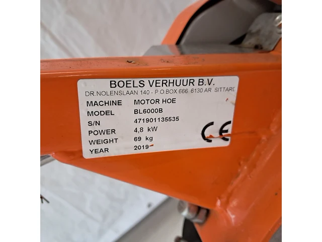 Grondfreesmachine 5,5pk benzine benassi, bl6000, bouwjaar 2019 - afbeelding 8 van  8