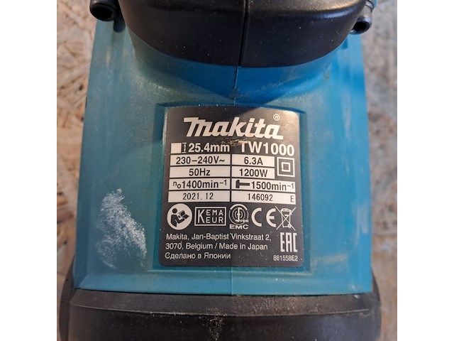 Grondschroefmachine - 230v, makita, tw1000, 2022 - afbeelding 7 van  7