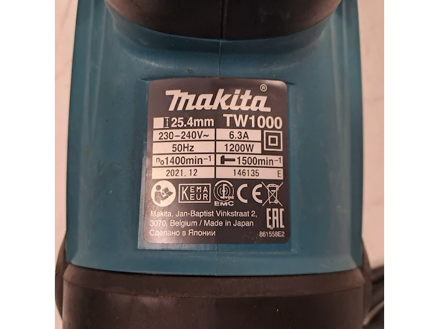 Grondschroefmachine - 230v, makita, tw1000, 2022 - afbeelding 4 van  5